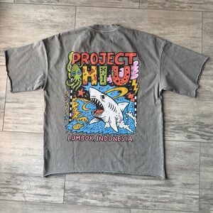 Project Hiu Gray Shark Short Sleeve Tee Oversize Small